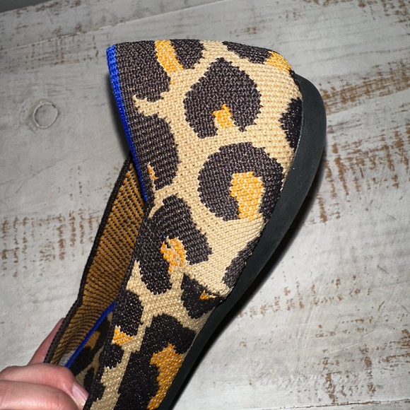 Rothy's big cat leopard print- the point flats - Picture 13 of 16